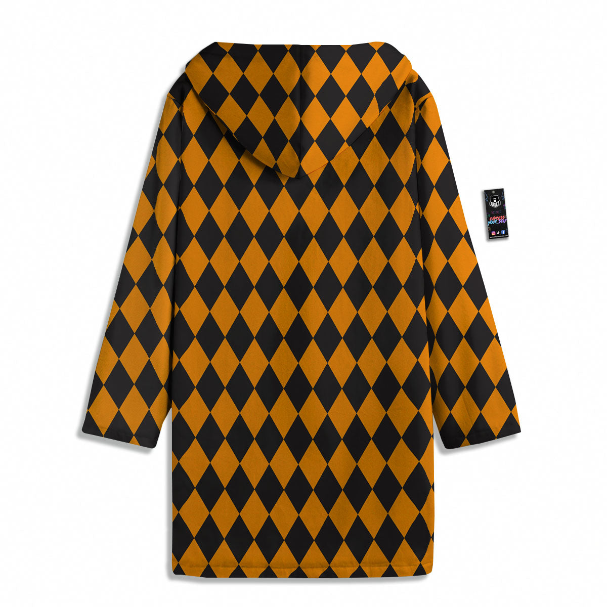Harlequin Halloween Print Pattern Men's Windbreaker Jacket-grizzshop