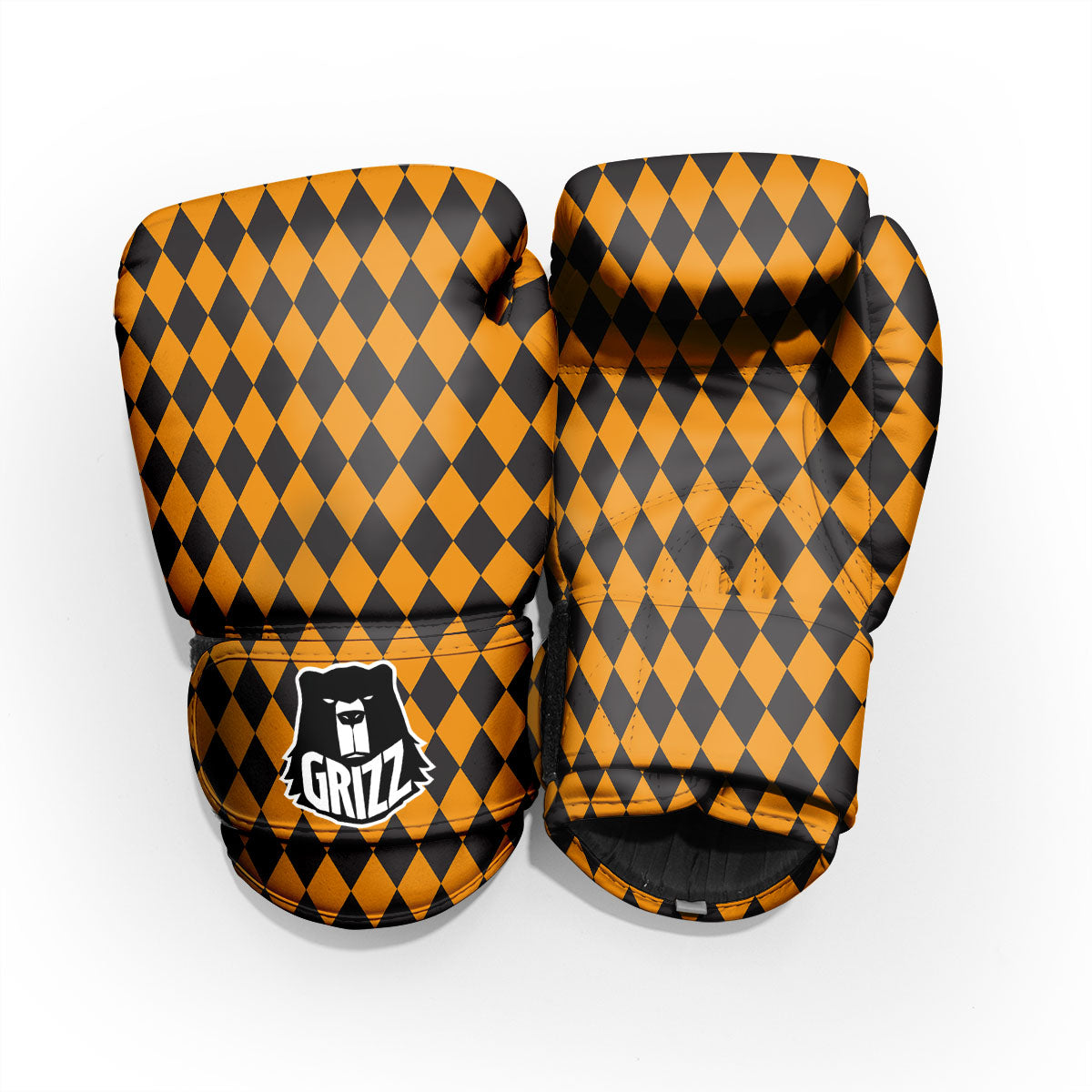Harlequin Halloween Print Pattern Pro Boxing Glove