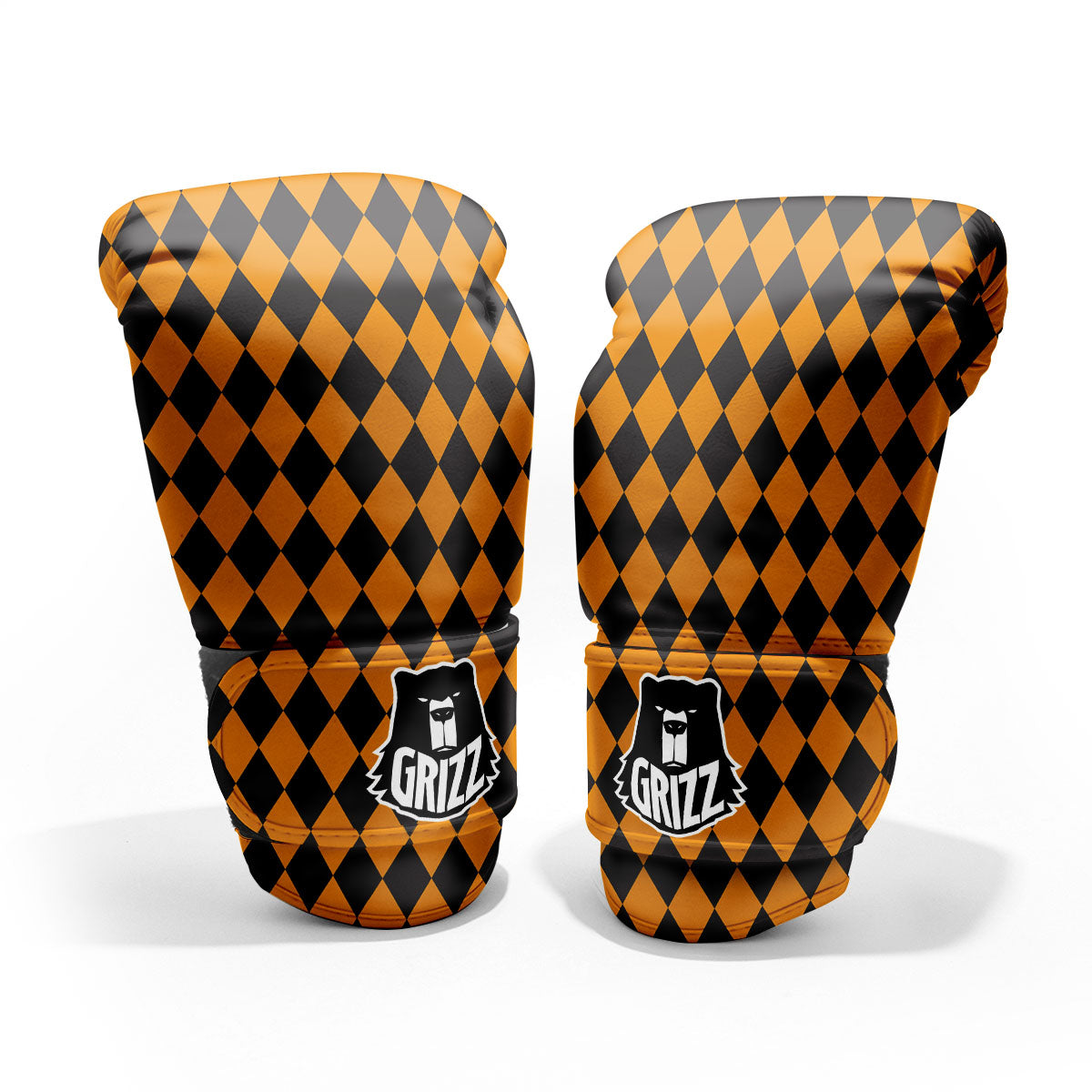 Harlequin Halloween Print Pattern Pro Boxing Glove