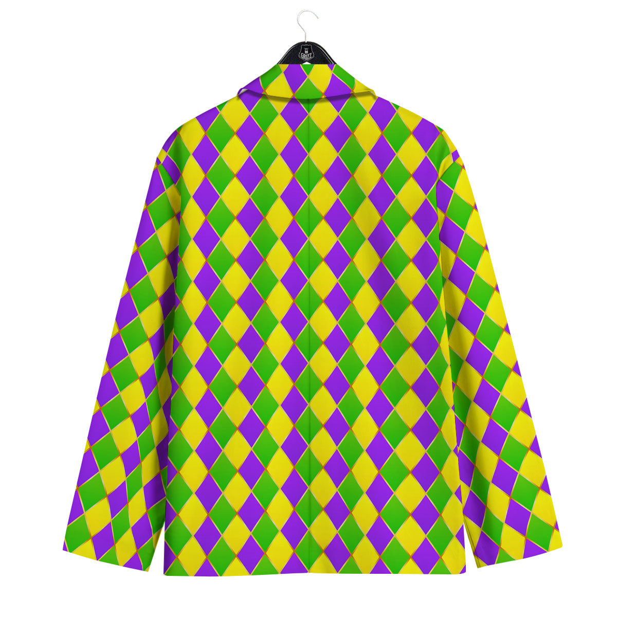 Harlequin Mardi Gras Print Pattern Men's Sport Coat-grizzshop
