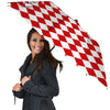 Harlequin White And Red Print Pattern Umbrella-grizzshop