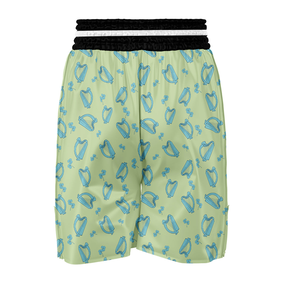 Harp Vintagecolor Print Pattern Boxing Shorts-grizzshop