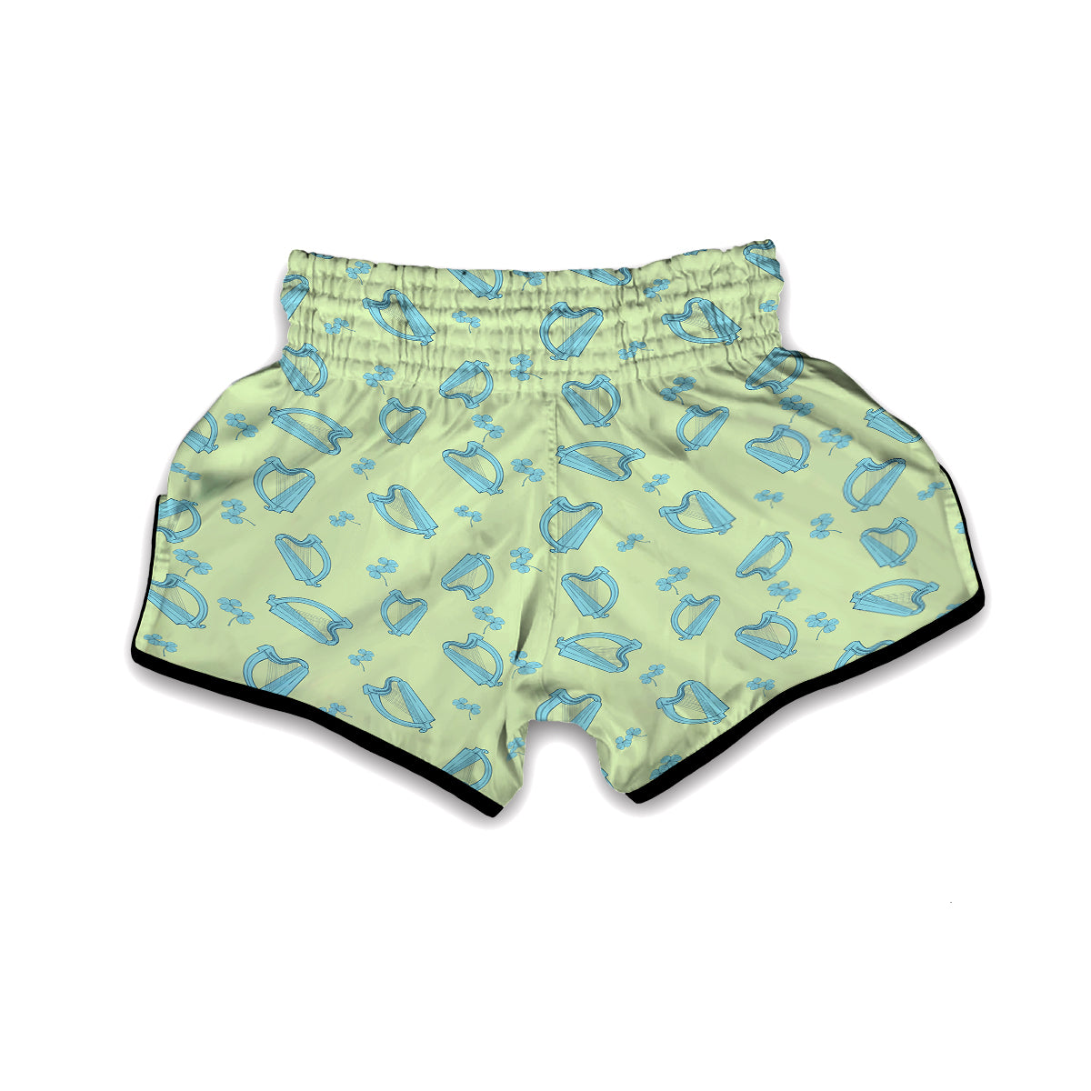 Harp Vintagecolor Print Pattern Muay Thai Boxing Shorts-grizzshop