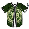 Hat And St. Patrick's Day Clover Print Baseball Jersey-grizzshop