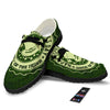 Hat And St. Patrick's Day Clover Print Black Loafers-grizzshop