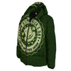 Hat And St. Patrick's Day Clover Print Down Jacket-grizzshop