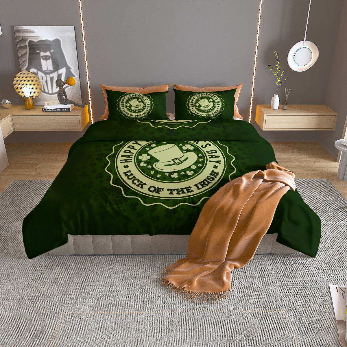 Girly Heart Cute Print Pattern Duvet Cover Bedding Set