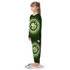 Hat And St. Patrick's Day Clover Print Kid's Pajamas-grizzshop