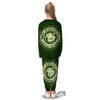 Hat And St. Patrick's Day Clover Print Kid's Pajamas-grizzshop