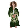 Hat And St. Patrick's Day Clover Print Kimono-grizzshop