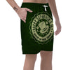 Hat And St. Patrick's Day Clover Print Men's Shorts-grizzshop