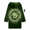 Hat And St. Patrick's Day Clover Print Men's Windbreaker Jacket-grizzshop