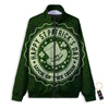 Hat And St. Patrick's Day Clover Print Track Jacket-grizzshop