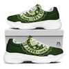 Hat And St. Patrick's Day Clover Print White Chunky Shoes-grizzshop