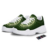 Hat And St. Patrick's Day Clover Print White Chunky Shoes-grizzshop