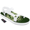 Hat And St. Patrick's Day Clover Print White Open Toe Sandals-grizzshop