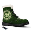 Hat And St. Patrick's Day Clover Print Winter Boots-grizzshop