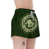 Hat And St. Patrick's Day Clover Print Women's Shorts-grizzshop