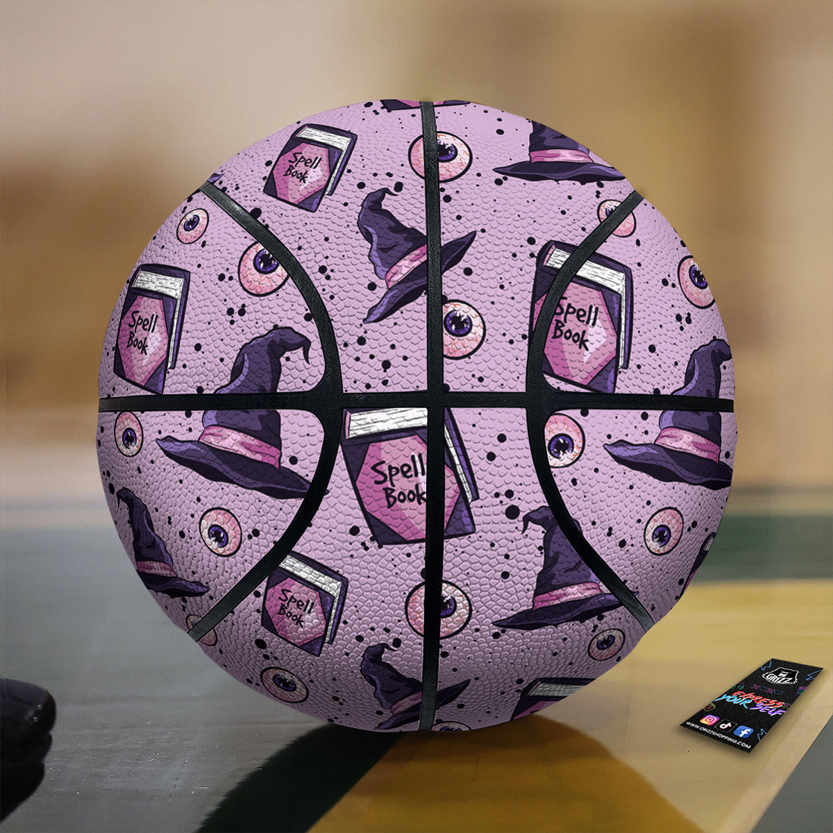Hat Wizard Print Pattern Basketball-grizzshop