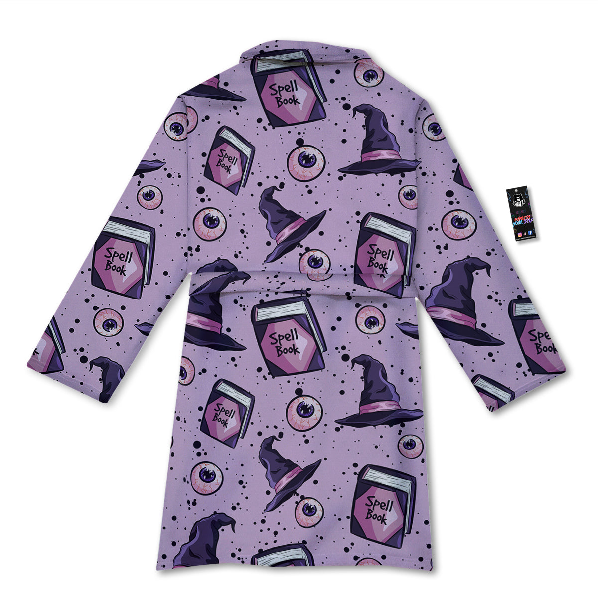 Hat Wizard Print Pattern Bathrobe-grizzshop