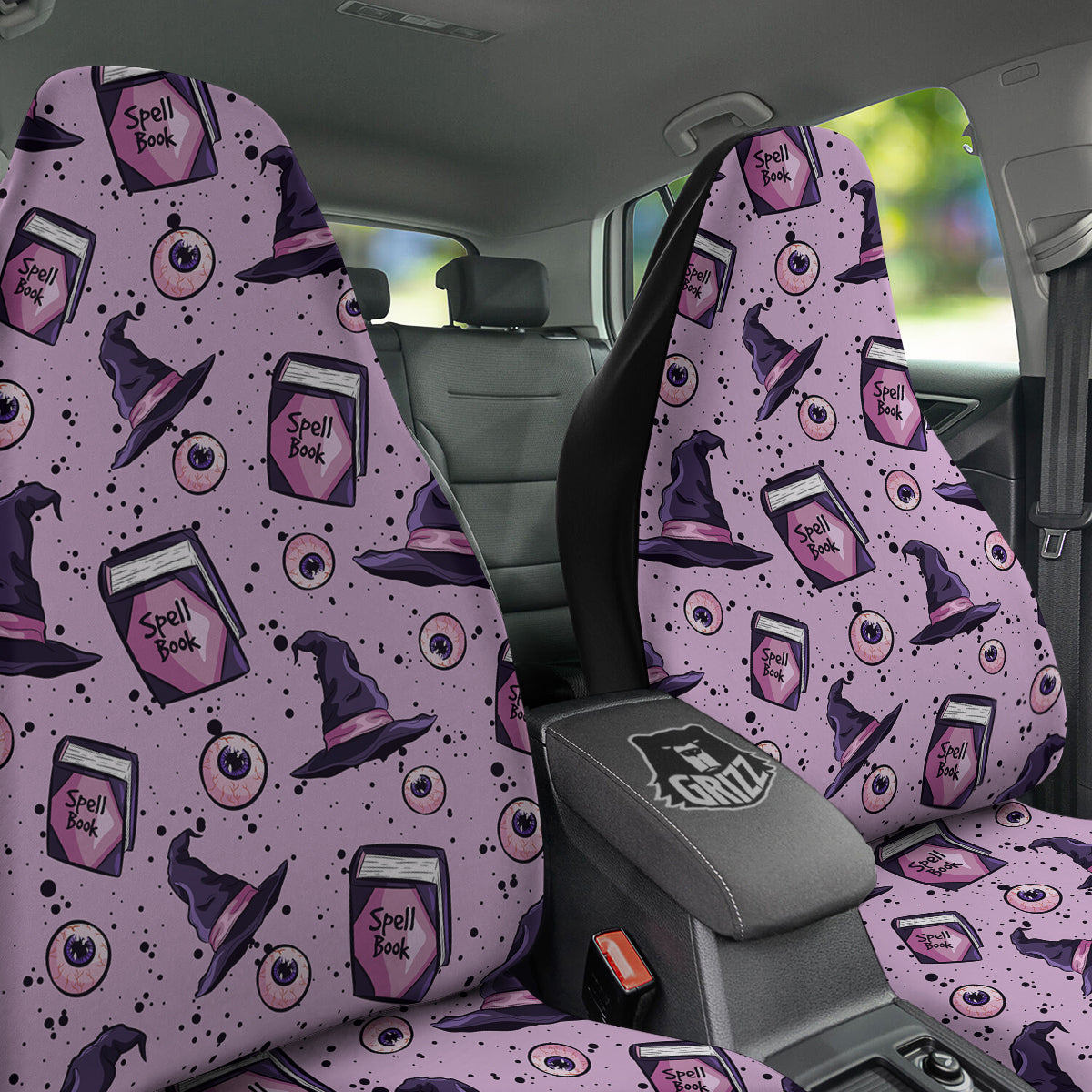 Hat Wizard Print Pattern Car Seat Covers-grizzshop