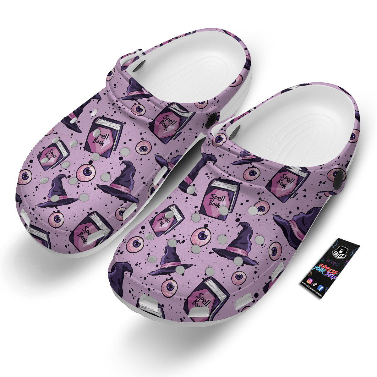 Hat Wizard Print Pattern Clog-grizzshop