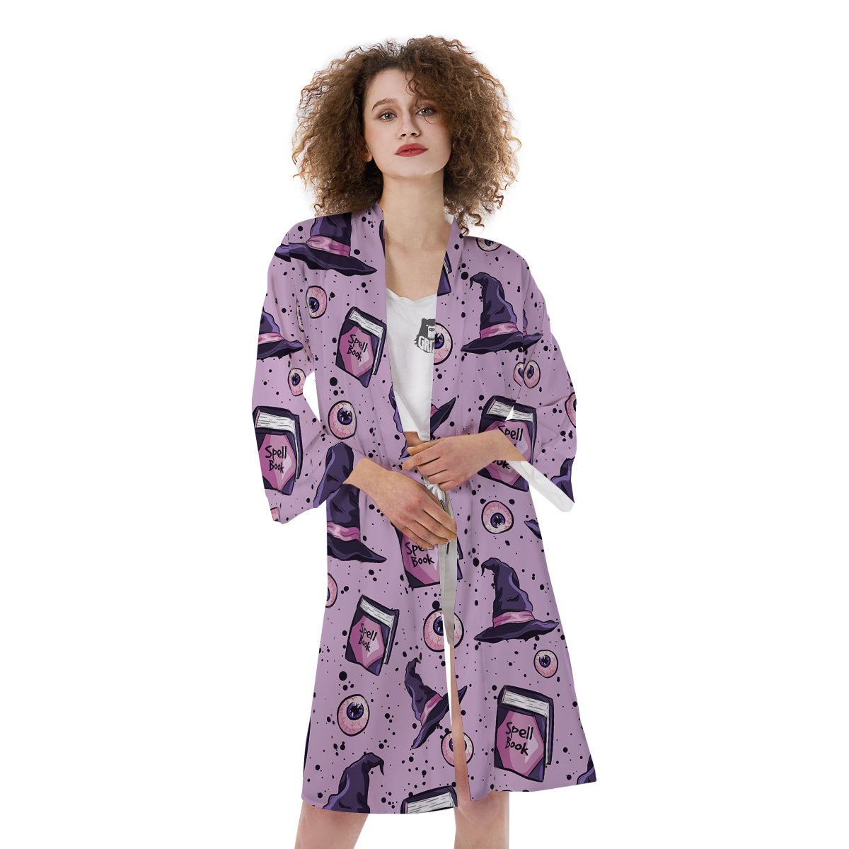 Hat Wizard Print Pattern Kimono-grizzshop