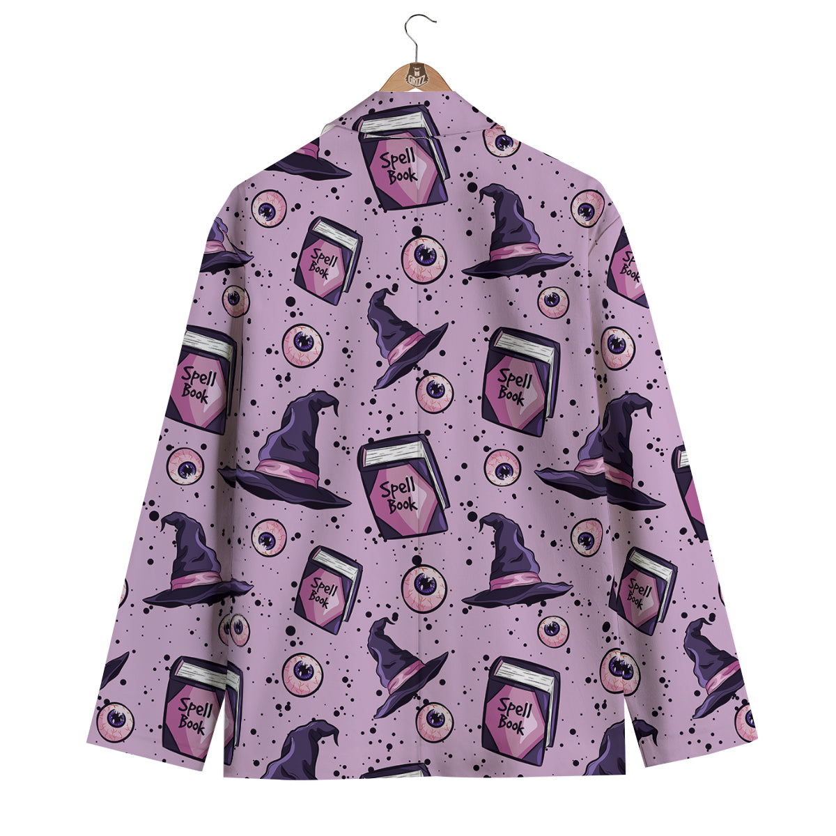 Hat Wizard Print Pattern Men's Blazer-grizzshop
