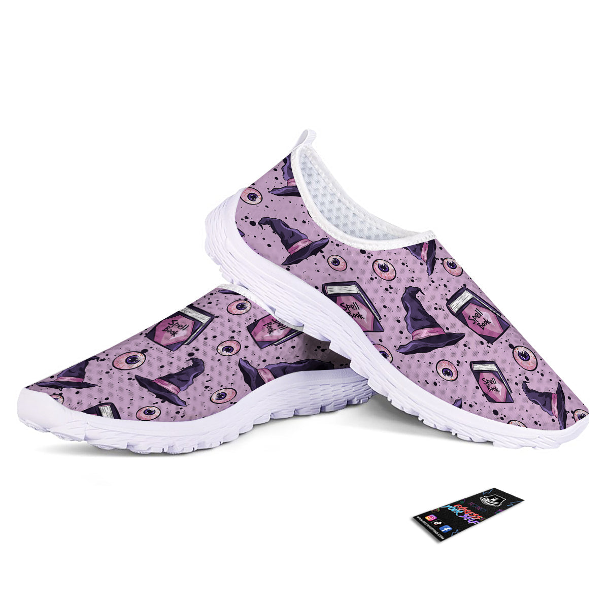 Hat Wizard Print Pattern Nurse Shoes-grizzshop