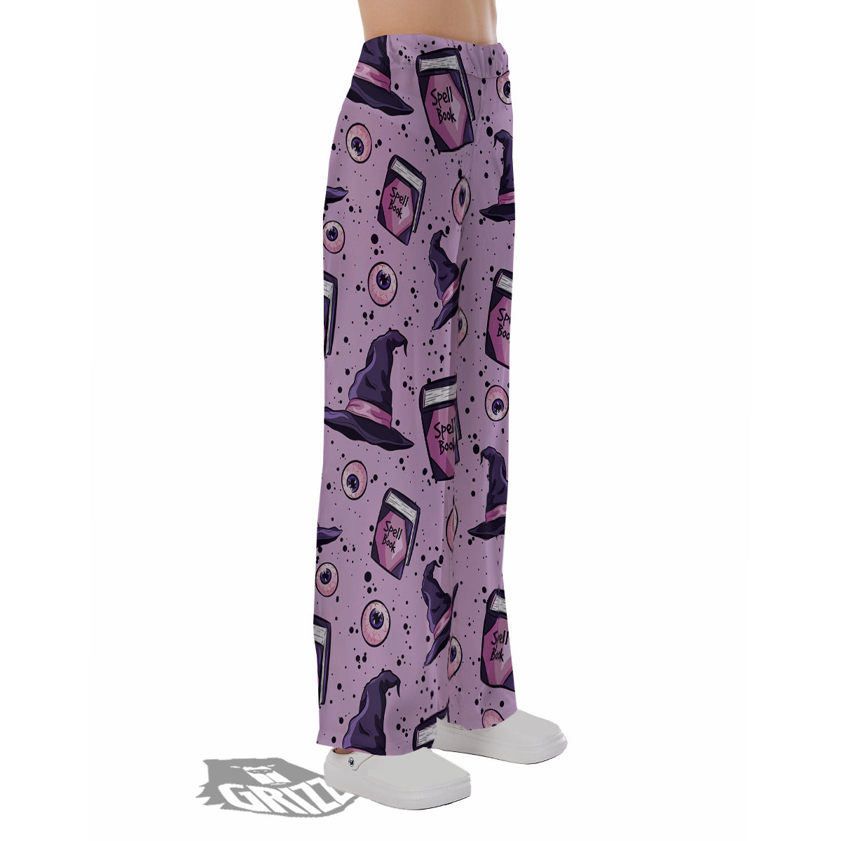 Hat Wizard Print Pattern Pajama Pants-grizzshop