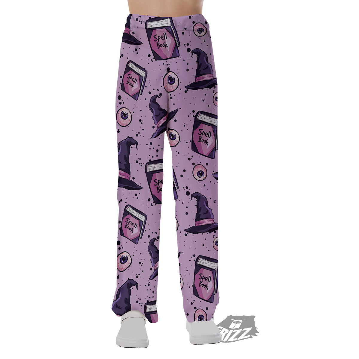Hat Wizard Print Pattern Pajama Pants-grizzshop