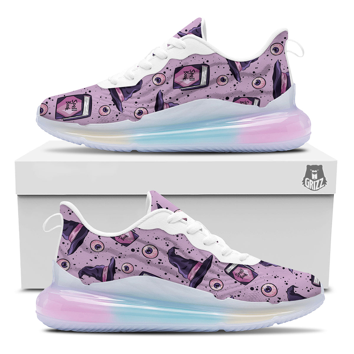 Hat Wizard Print Pattern Running Sneakers-grizzshop
