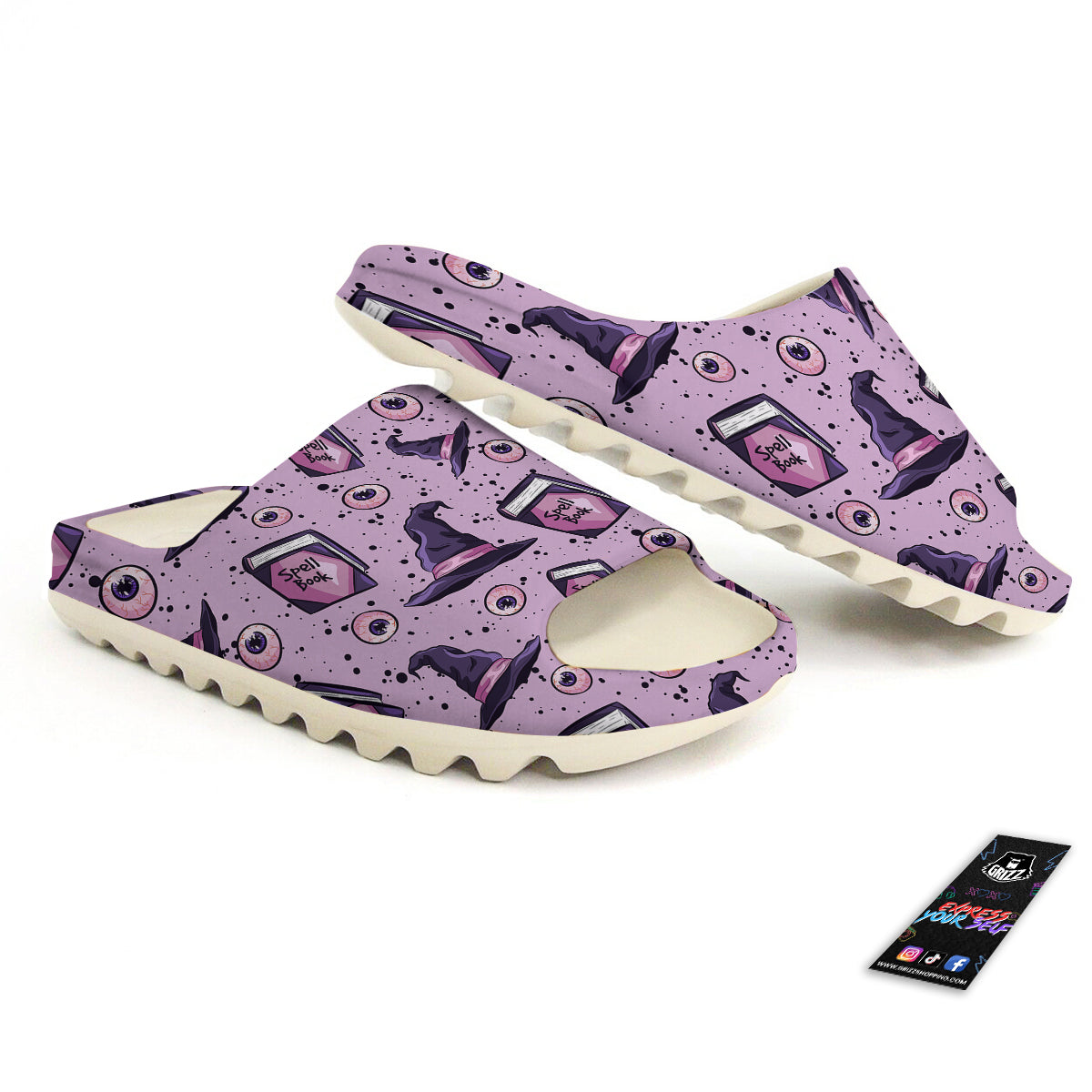 Hat Wizard Print Pattern Sandals-grizzshop