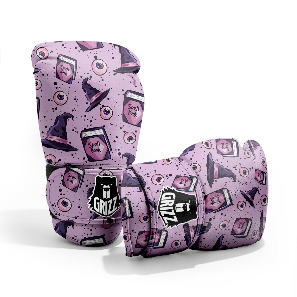 Hat Wizard Print Pattern Sparring Gloves-grizzshop