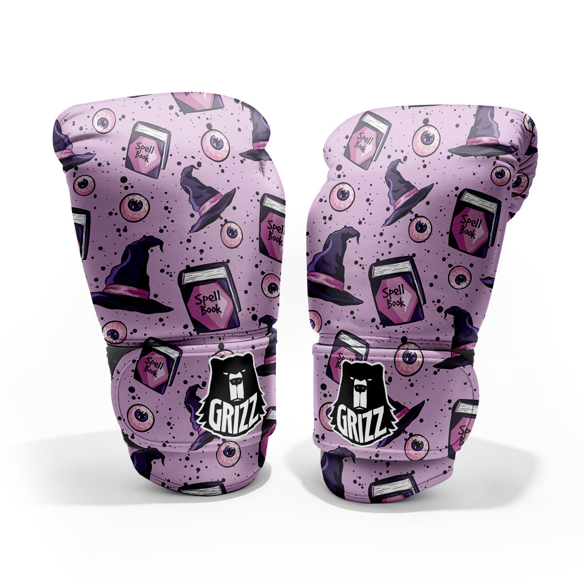 Hat Wizard Print Pattern Sparring Gloves-grizzshop