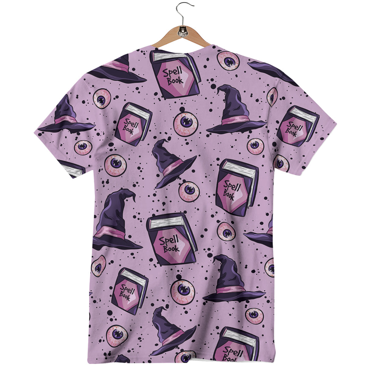 Hat Wizard Print Pattern T-Shirt-grizzshop