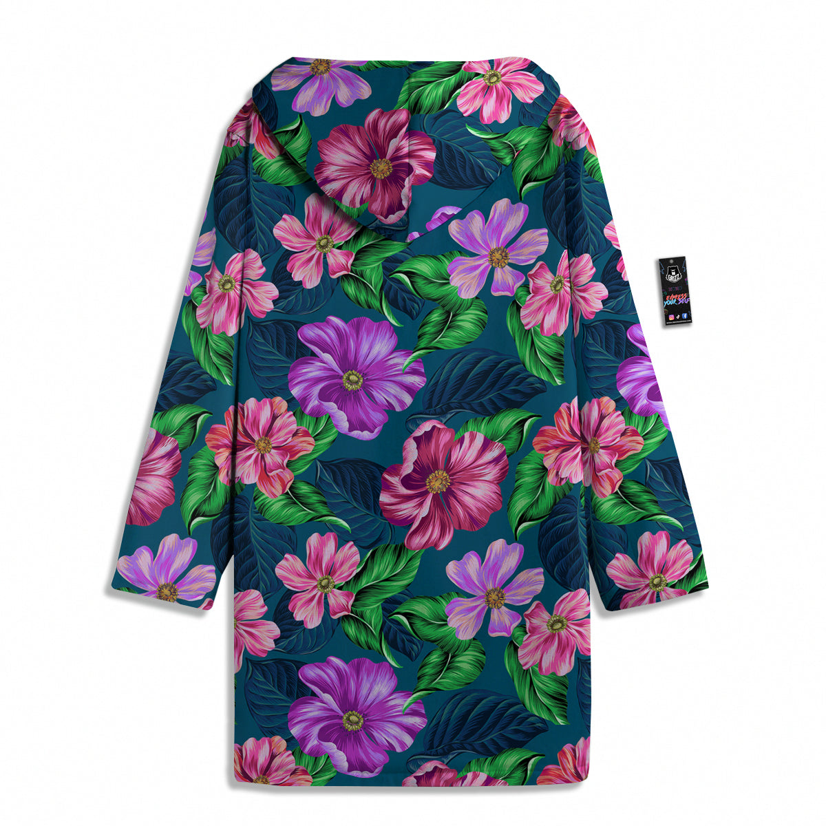 Hawaii Flowers Tropical Print Pattern Men's Windbreaker Jacket-grizzshop