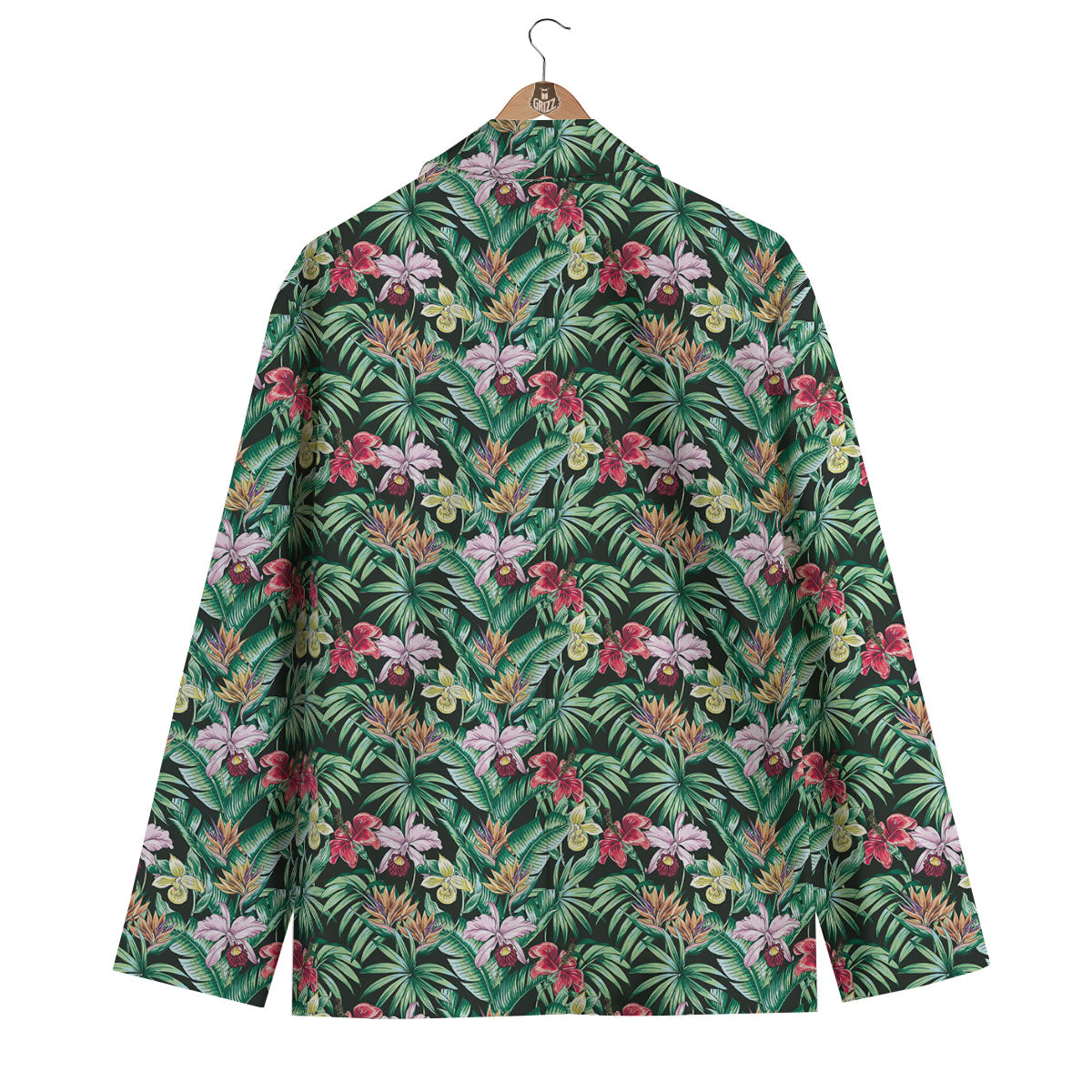 Hawaii Hibiscus Orchids Print Pattern Men's Blazer-grizzshop