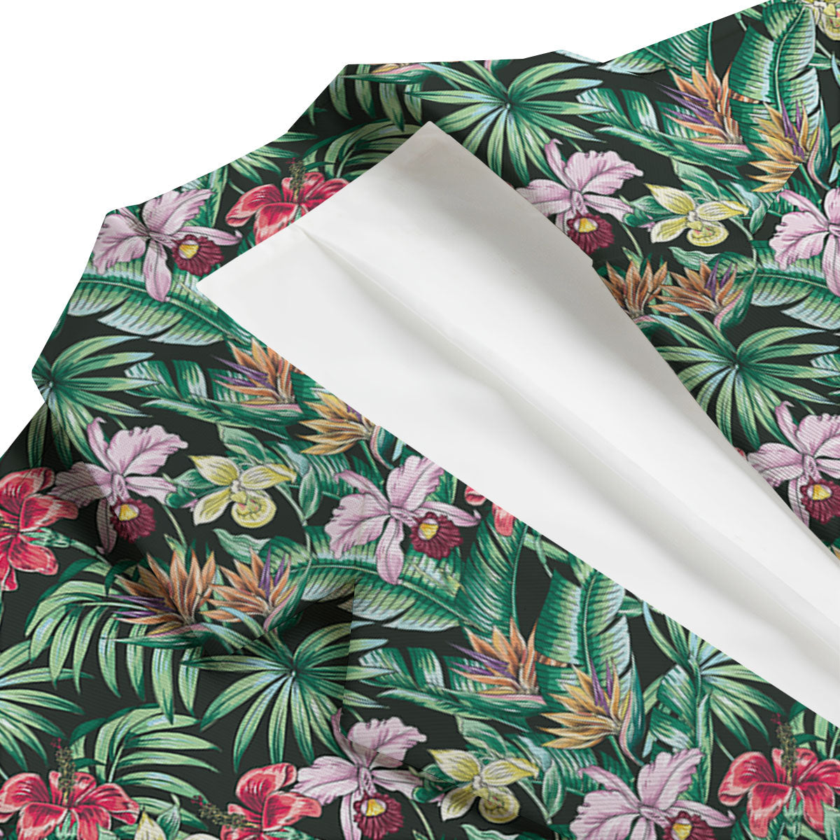 Hawaii Hibiscus Orchids Print Pattern Men's Blazer-grizzshop