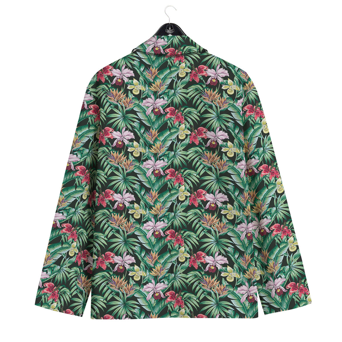 Hawaii Hibiscus Orchids Print Pattern Men's Sport Coat-grizzshop