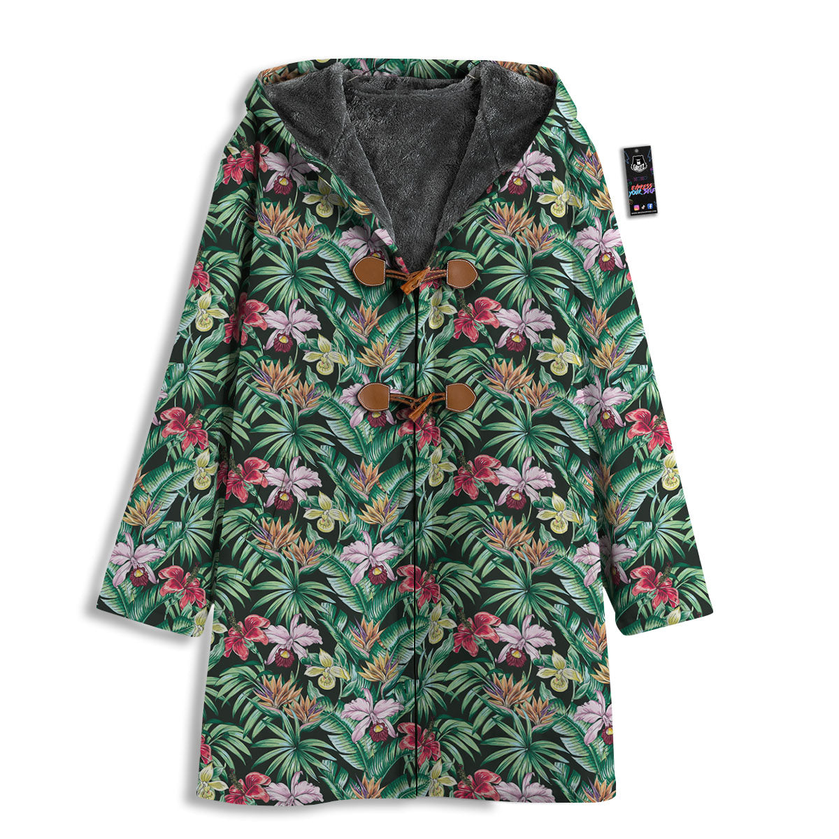 Hawaii Hibiscus Orchids Print Pattern Men's Windbreaker Jacket-grizzshop