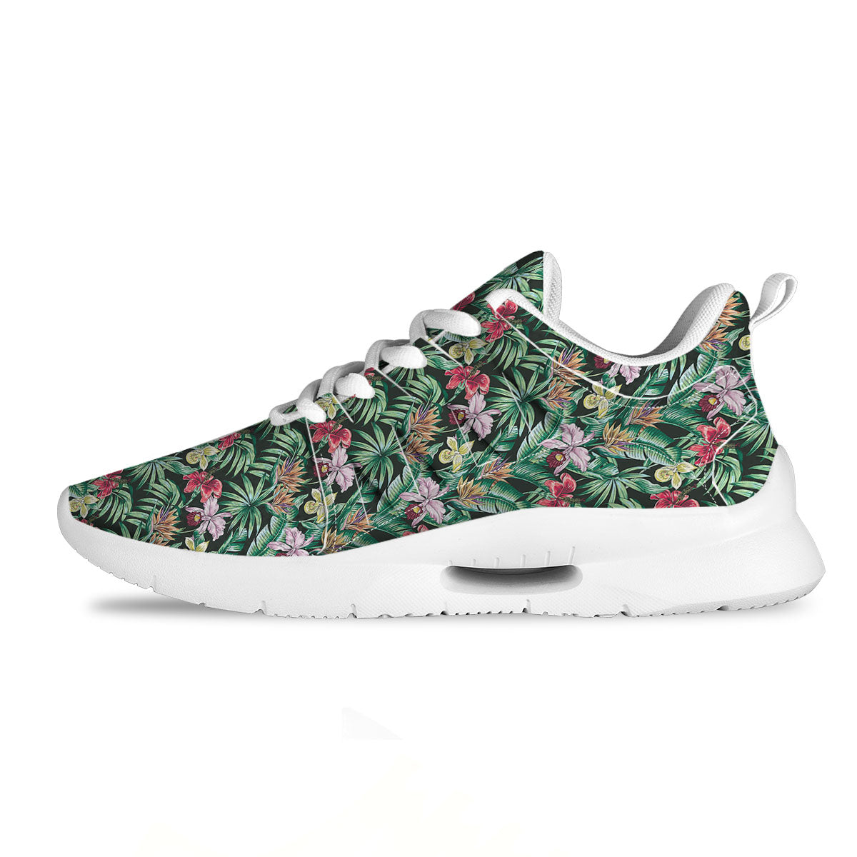Hawaii Hibiscus Orchids Print Pattern Tennis Shoes-grizzshop