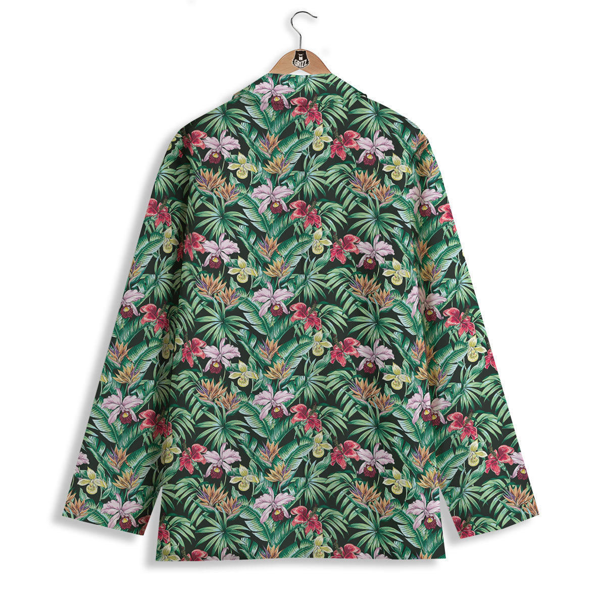 Hawaii Hibiscus Orchids Print Pattern Women's Blazer-grizzshop