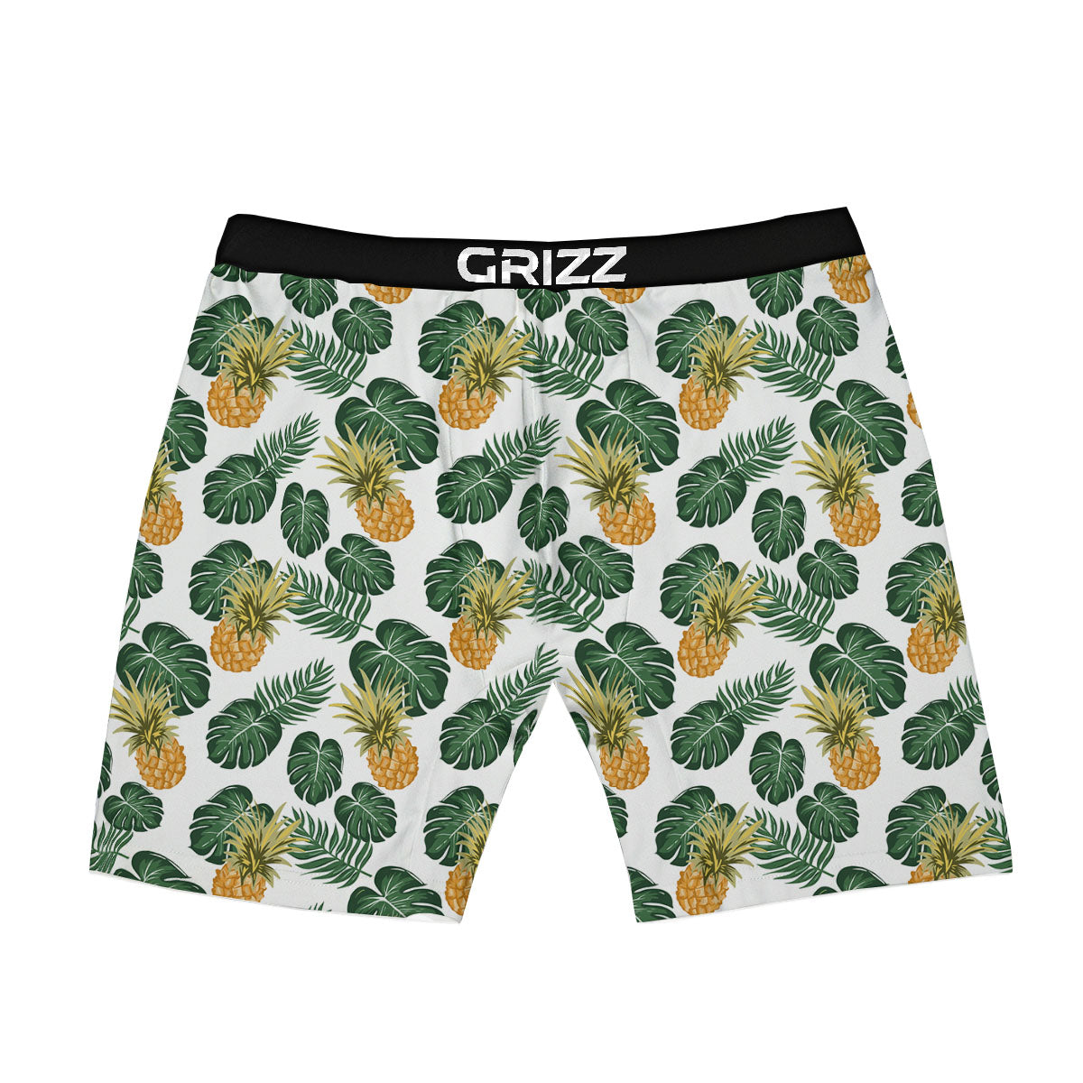 Hawaii Hibiscus Pineapple Print Pattern Boxer Briefs-grizzshop
