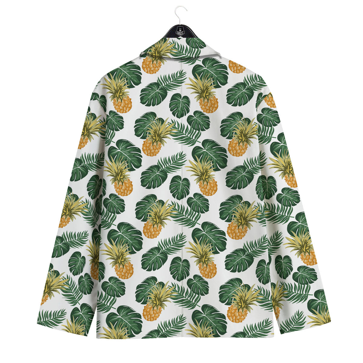 Hawaii Hibiscus Pineapple Print Pattern Men's Sport Coat-grizzshop