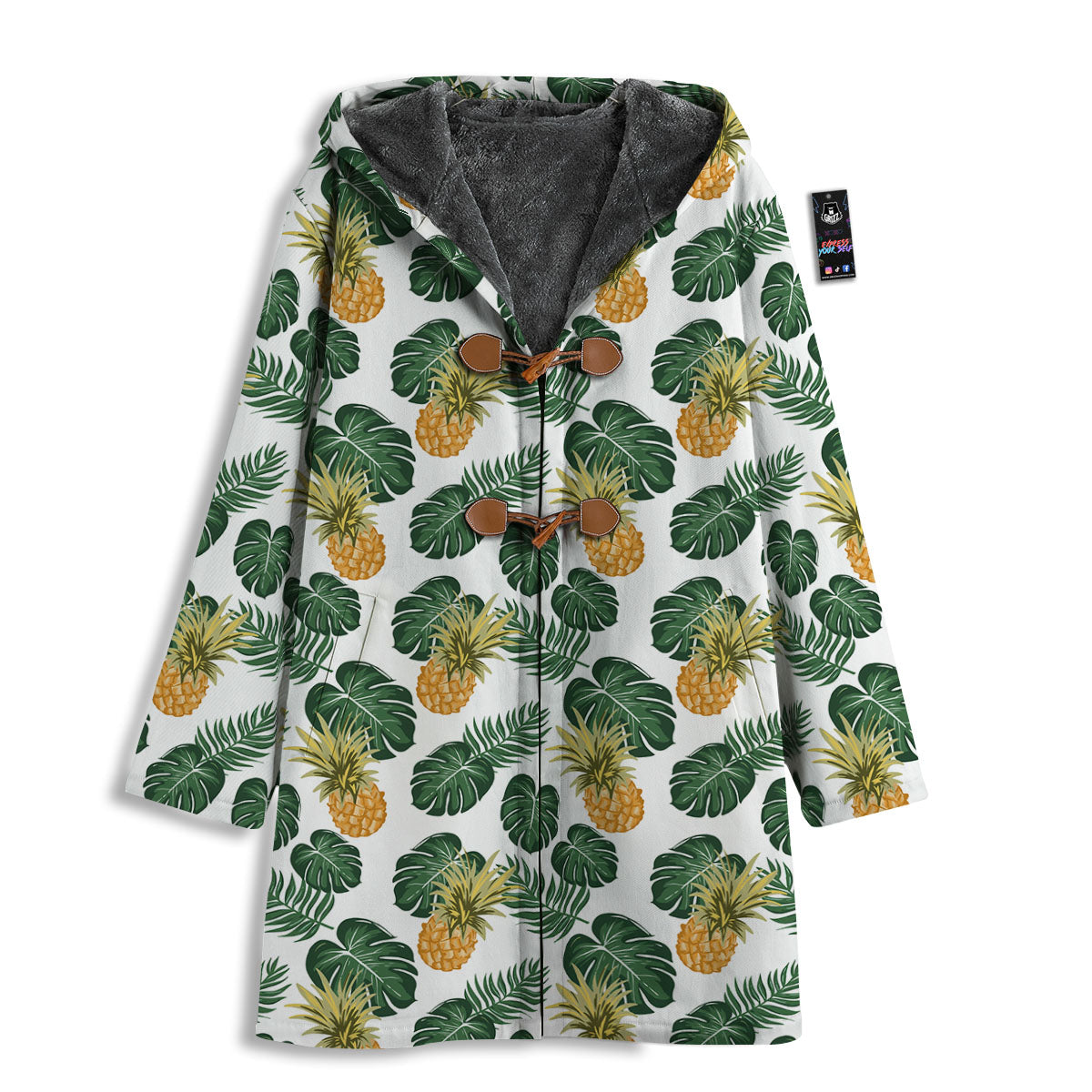 Hawaii Hibiscus Pineapple Print Pattern Men's Windbreaker Jacket-grizzshop