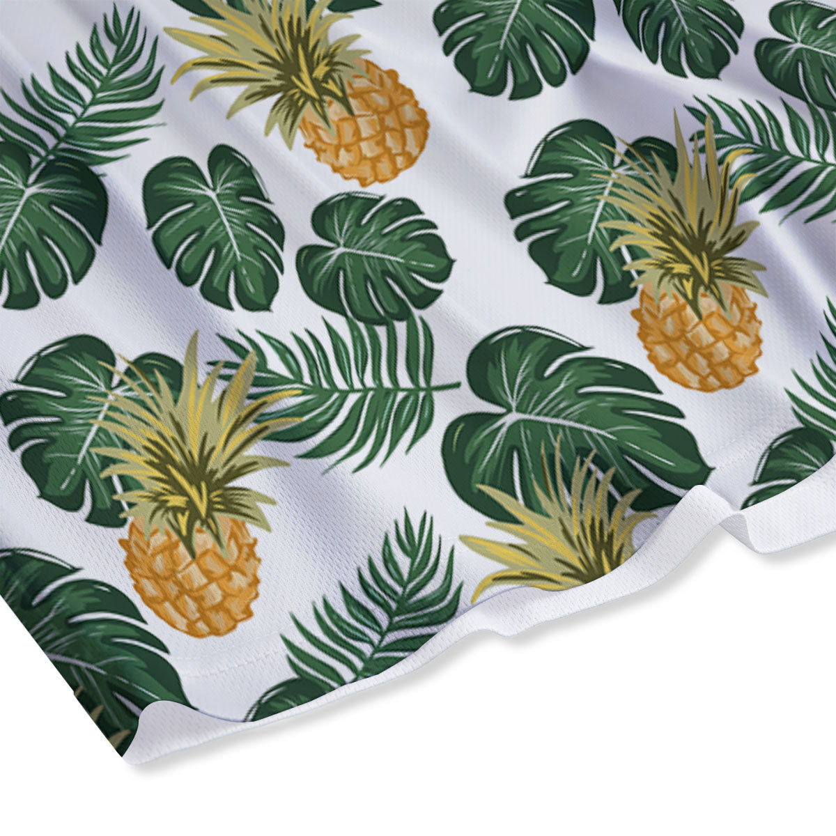 Hawaii Hibiscus Pineapple Print Pattern Mesh Shorts