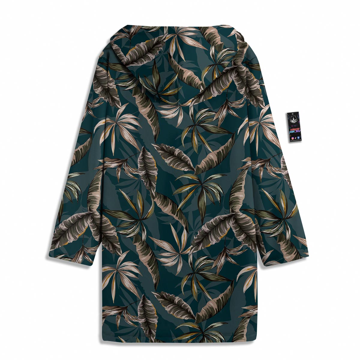 Hawaii Leaf Green Tropical Print Pattern Men's Windbreaker Jacket-grizzshop
