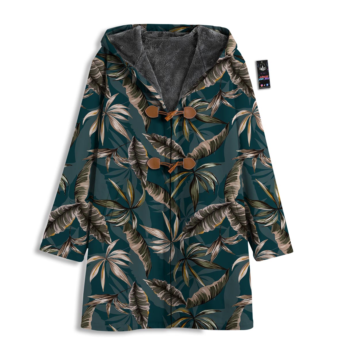 Hawaii Leaf Green Tropical Print Pattern Men's Windbreaker Jacket-grizzshop