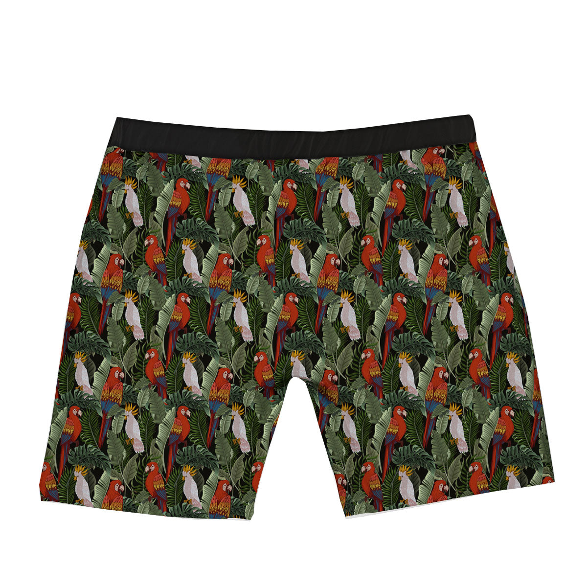 Hawaii Leaf Parrot Banana Print Pattern Boxer Briefs-grizzshop